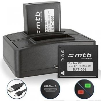 2 Baterías + Cargador Doble