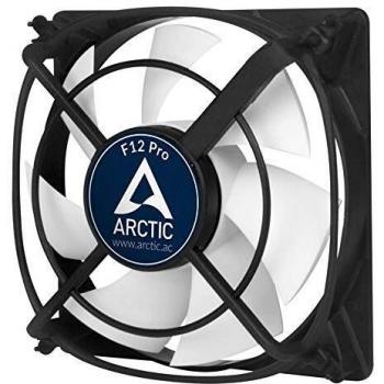 ARCTIC F12 Pro – 120 mm Ventilador de Caja para CPU, Motor Muy Silencioso con Exclusivo Sistema Antivibración, Computadora, 1500 RPM – Gris/Blanco