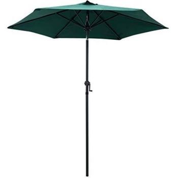 vidaXL Garden Parasol Green 200x224 cm Aluminium