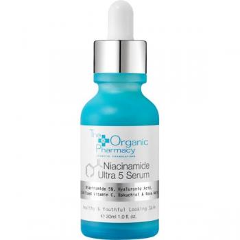 The Organic Pharmacy Niacinamide Ultra 5 Serum, 30 ml - Sérum facial antiedad unisex con niacinamida, fórmula ultra concentrada, 30 ml