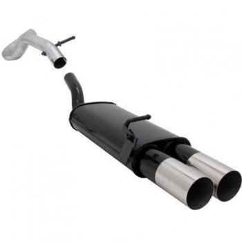 Escape Deportivo Silencioso de 2 Salidas 90mm para Audi A3 8L (1996-2002), VW Golf 4 (1998-2005) y Seat León 1M (1999-2005