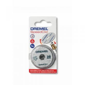 Dremel EZ SpeedClic SC409 Paquete de 5 discos de corte fino, 5 discos de corte con un diámetro de corte de 38 mm para herramientas rotativas