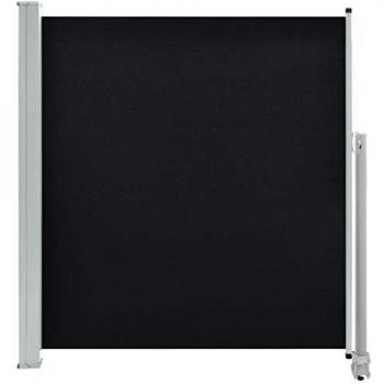 vidaXL Toldo Lateral Retráctil de Patio 140x300 cm Negro Cenador Carpa Pérgola
