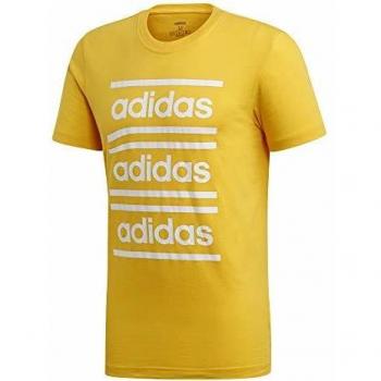 adidas Mens Celebrate The 90s tee T-Shirts, Hombre, Active Gold/White, L