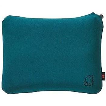 Nordisk Nat Square Inflatable Pillow - Versatile Ergonomic Camping Cushion, 42 cm, Reflective Pond Blue