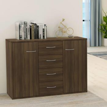 Aparador de Madera Multicapa Roble Marrón 88x30x65 cm