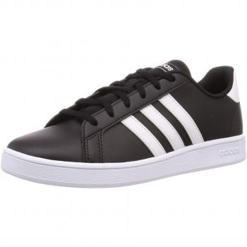 adidas Grand Court K, Zapatillas de Tenis Unisex niños, Noir Blanc Blanc, 29 EU