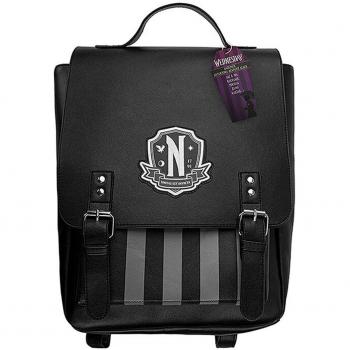 Mochila Nevermore Negra Miércoles Cineréplicas