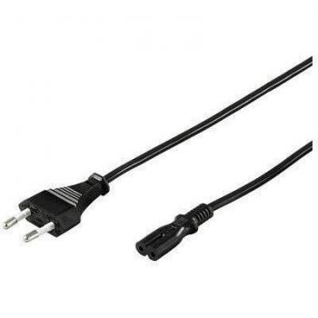 Cable de Alimentación para Portátil 0.5m Negro