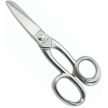 Arcos Serie Forged, Tijeras Cocina, Tijeras Cocina de Acero Inoxidable Forjado de 215 mm de longitud, Tijeras Mango de Acero Inoxidable Color Plata