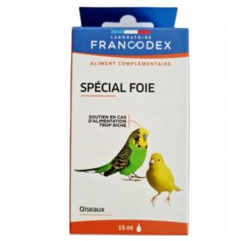 Francodex Alimento Complementario de Hígado para Pájaros - 15 ml