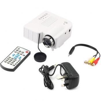Mini proyector digital LCD portátil con reproductor de video para cine en casa