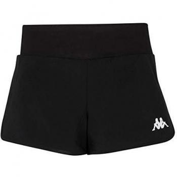 Kappa Falza Pantalón Tenis, Mujer, Negro, XL