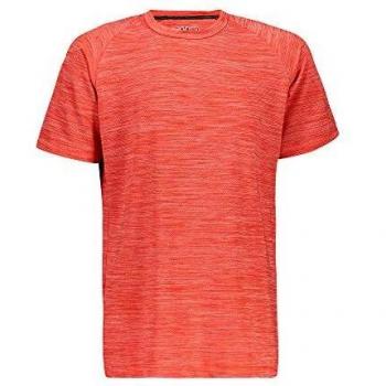 CMP T-Shirt Stretch con Trattamento Antibatterico Camiseta, Niños, Flame, 128