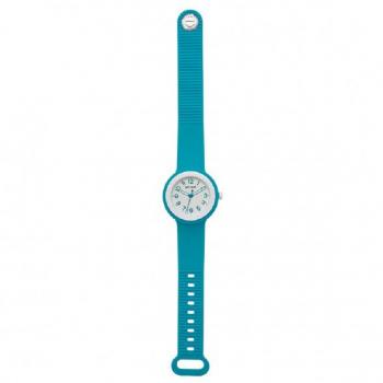 Reloj de mujer HIP HOP HERO.DOT DIAL BLANCO SOLO-TIME con movimiento de cuarzo, correa de silicona purpurina, modelo HWU1100