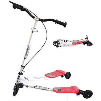 Patinete Scooter de 3 Ruedas Swing Yvolution Fliker Plegable Altura Ajustable, para Niños de 5 +/Adolescentes/Adultos