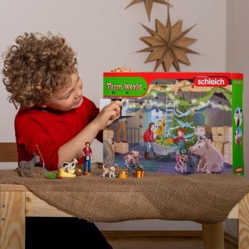 Calendario de Adviento 2023 Schleich Farm World - 24 Sorprendentes Figuras para Niños a Partir de 3 Años