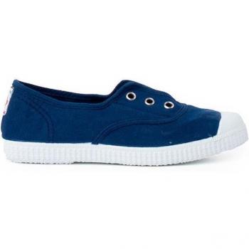 Zapatillas de lona para niños con puntera de goma y cierre elástico