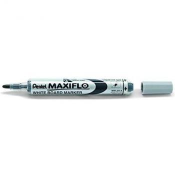 PENTEL MAXIFLO-Lote de 3 rotuladores para pizarra blanca MWL5S, color negro