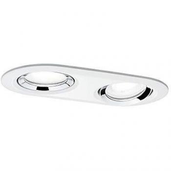 Luminaria Empotrable Nova Plus GU10, 2x6 W, 4000 K, 30°, Redonda, Blanca