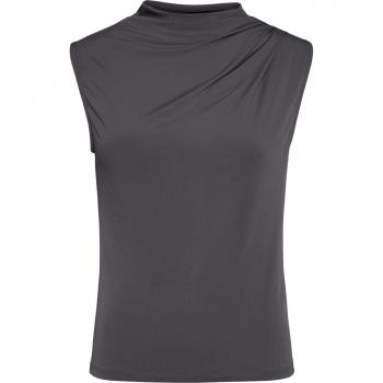 Pieces Madison Women's Draped Tank Top in Anthracite