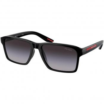 Prada Linea Rossa PS05YSF Asian Fit Men's Sunglasses Black 58mm