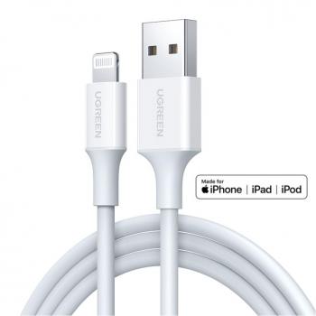 Cable UGREEN Lightning a USB-A 2.0 de carga rápida MFi certificado, 2 metros, 2.4A