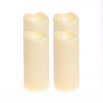 Las velas sin llama LED que establecen las velas de cera de la vela con el temporizador, decoración de la boda, Pray Vela, que funcionan con baterías, marfil, 1.375 * 3 pulgadas