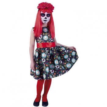 Disfraz de Catrina del Día de los Muertos para niña