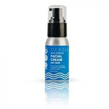 Crema facial antiarrugas piel seca 50 ml - Dersia Blue Essence Facial Cream - Hidratación Profunda, Certificada Vegan, con Spirulina Blue Essence, hidratante, nutritiva y reconfortante