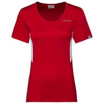 Head Club Tech W Camisetas, Mujer, Rojo, Extra-Small