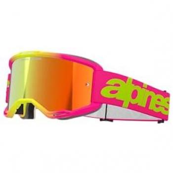 Alpinestars Vision 5 Wordmark Mirror Motocross Goggles - Pink - Unisex Size