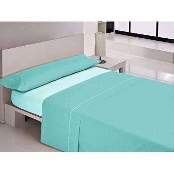 Libela Vegas Juego de Sábanas, Microfibra, Agua Marina, CAMA DE 150 Cm