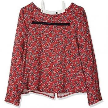 IKKS Blouse 2 EN 1 IMPRIMÉE Blusa, Rojo