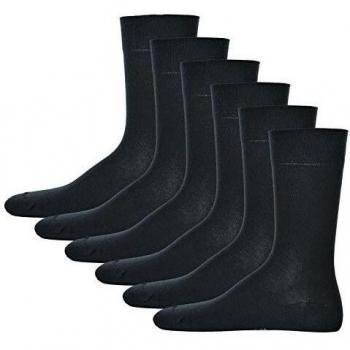 Calcetines de Hombre Hudson Relax Algodón Unicolor Sin Hilos Elásticos Marine 45-46