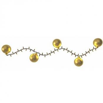 Cadena de luces LED 2 en 1, crema-dorado, 700 LED