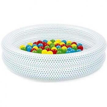 Piscina Inflable 2 en 1 para Niños con 50 Pelotas - Rosa - 91x20cm Bestway