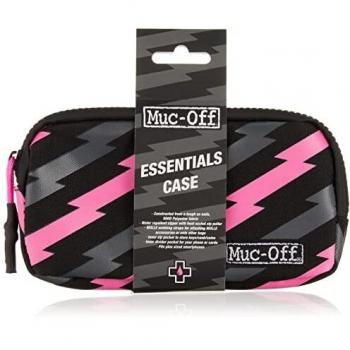 Muc-Off Estuche para Accesorios de Bicicleta, Estampado Rayo, Unisex, Negro/Rosa