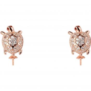 Pendientes Lancaster JLA-EAR-TURTLE-2 para mujer, 1,2 cm