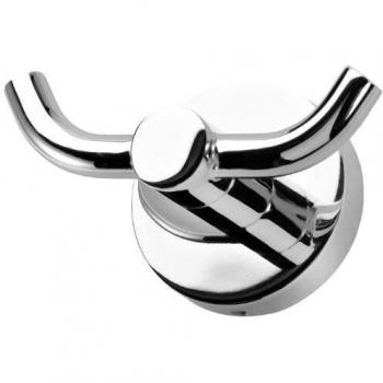 Haceka Kosmos Chrome Gancho Doble, Cromo, Gris, 5.3x9x5 cm