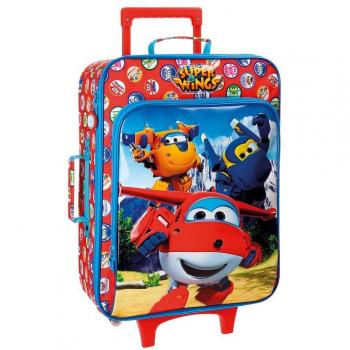 Super Wings Mountain Equipaje Infantil, 50 cm, 26 Litros, Multicolor