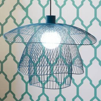Lámpara Colgante Forestier Papillon S 56 cm Azul-Gris