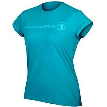 Camiseta Endura One Clan Light manga corta azul cielo mujer - M