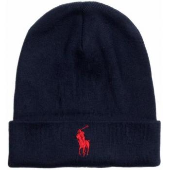 Polo Ralph Lauren Gorra para Hombre - Beanie, Logotipo de la Marca, FO HAT-HAT, Talla única azul