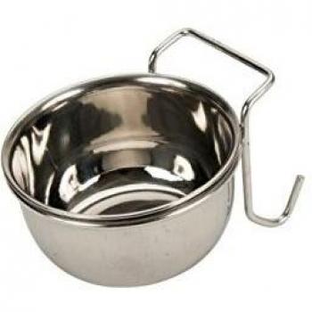 Tyrol Cuenco de Acero Inoxidable para Colgar en Jaula para roedores, 7,5 cm, 0,0725901 kg