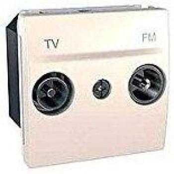 Schneider Electric U3.453.25 - Toma tv-fm serie intermedia marfil