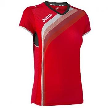 Joma - Camiseta Elite v Rojo m/c para Mujer