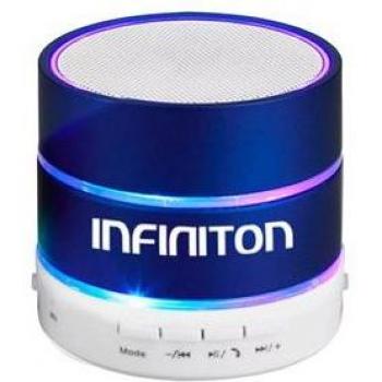 Altavoz Bluetooth Infiniton K3 3W 400mAh Azul Ø6,2X6,2 Cm