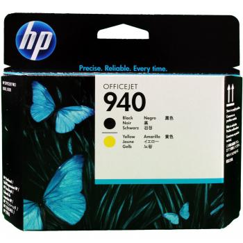 HP 940 C4900A, Negro y Amarillo, Cabezal Original, para impresoras HP OfficeJet Pro 8000, 8500, 8500a A910a, 8500a Plus A910g, 8500a A909 y 8000 Enterprise