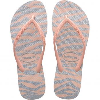 Havaianas Chanclas Slim Animals Glitter para mujer con diseño de animales y brillo